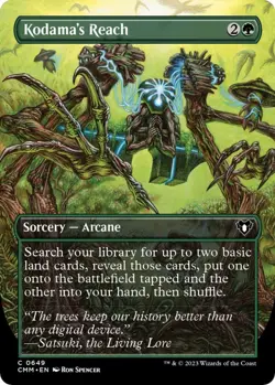 NM Borderless Kodama's Reach, MTG, Commander Masters, Magic the Gathering, 649 - Image 1