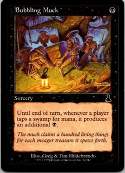MTG Magic The Gathering Bubbling Muck Prophecy Played See Scan F - Image 1