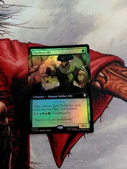 MTG FOIL Earthen Ally Avatar The Last Airbender NM Borderless English - Image 1