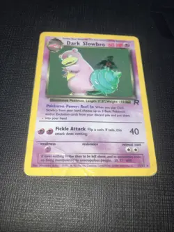 Vintage 2000 Nintendo Pokemon Dark Slowbro Team Rocket Holo Rare 12/82 SEE PIX - Image 3