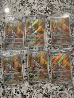Pokemon TCG Mimikyu Promo Paldean Fates Lot Of 6 SEALED - Image 1
