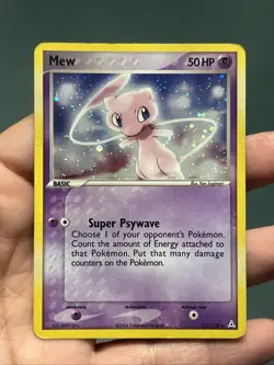 Pokemon TCG EX Holon Phantoms Mew #111/110 Secret Rare Holo 2006- DMG - Image 1