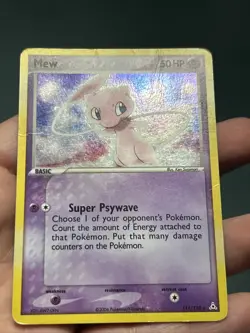 Pokemon TCG EX Holon Phantoms Mew #111/110 Secret Rare Holo 2006- DMG - Image 2