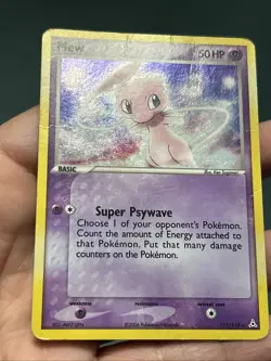 Pokemon TCG EX Holon Phantoms Mew #111/110 Secret Rare Holo 2006- DMG - Image 3