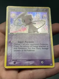 Pokemon TCG EX Holon Phantoms Mew #111/110 Secret Rare Holo 2006- DMG - Image 4