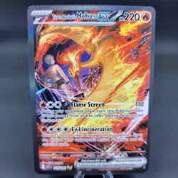 Pokemon TCG Team Rocket's Moltres 229/182 SIR Destined Rivals NM - Image 1