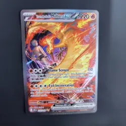 Pokemon TCG Team Rocket's Moltres 229/182 SIR Destined Rivals NM - Image 3