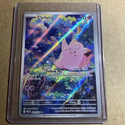Lillie's Clefairy ex Special Illustration Rare Holo Sv09 184/159 Pokemon - Image 1