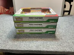 Pokemon TCG First Partner Illustration Collection Series x 3 New & Sealed - Image 2