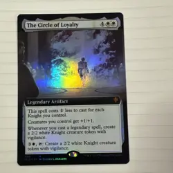 MTG the Circle of Loyalty Foil Extended Art Borderless 336 Eld - Image 1