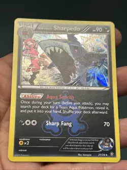 Pokemon TCG Team Aqua's Sharpedo 21/34 Holo Double Crisis 2015- NM - Image 3
