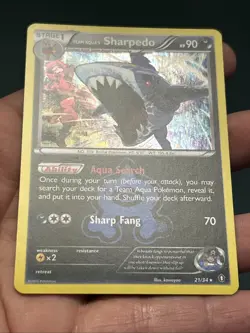 Pokemon TCG Team Aqua's Sharpedo 21/34 Holo Double Crisis 2015- NM - Image 4