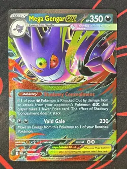Mega Gengar ex 056/094 Mega Evolution Phantasmal Flames Pack Fresh Pokemon TCG - Image 1