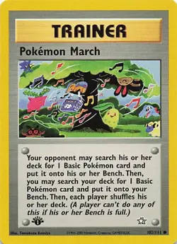1st Edition Pokemon March - 102/111 - Neo Genesis Pokemon WOTC Vintage NM/LP - Image 1