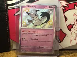 Pokemon TCG Mimikyu 160/091 Paldean Fates Holo Shiny NM - Image 1