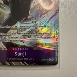 Bandai One Piece CCG Sanji OP12-070 Rare Alt Art Holo Character Card 5000 - Image 4