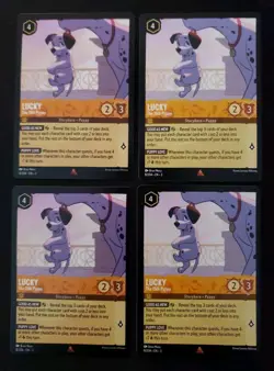 #8 Lucky - The 15th Puppy x4 - Disney Lorcana - Into the Inklands - Image 1
