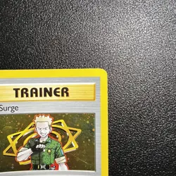 Pokemon Lt. Surge TCG Holo Trainer Card Gym Heroes 17/132 - Image 5