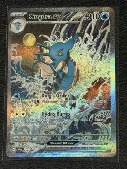 Kingdra EX 131 Pokemon TCG Black Star Promo Full Art Holo Foil Card Near Mint NM - Image 1