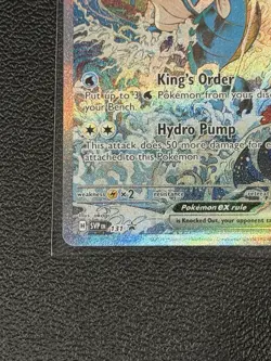 Kingdra EX 131 Pokemon TCG Black Star Promo Full Art Holo Foil Card Near Mint NM - Image 2