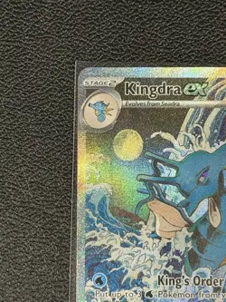 Kingdra EX 131 Pokemon TCG Black Star Promo Full Art Holo Foil Card Near Mint NM - Image 5