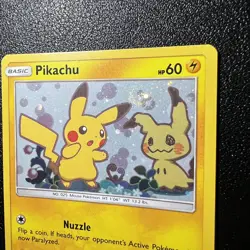Pikachu SM162 Black Star Promo Card 🌀Swirl Holo - NM / Pack Fresh - Image 2