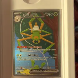 Pokemon Spidops ex 243/198 SV01 Illustration Rare Full Art Holo Card - Image 1