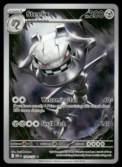 Pokemon Cards Steelix 150/132 Mega Evolution Illustration Rare NM - Image 1
