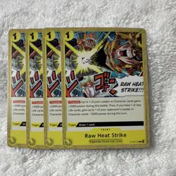 Raw Heat Strike (ST29-015) Event Card Lot x4 Egghead Bandai English One Piece - Image 1