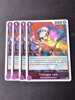 4x OP09-069 Trafalgar Law R Playset - One Piece Card Game TCG - English - Image 1