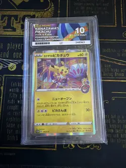 KANAZAWA'S PIKACHU 144/S-P JAPANESE PROMO ACE 10 GRADED POKEMON CARD - Image 2