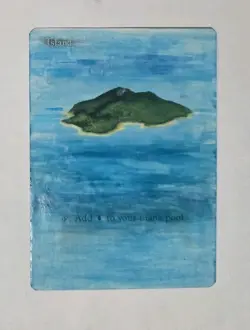 Magic_the_gathering Fourth Edition Island (B) ALTERED - Image 1