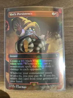 Vivi's Persistence (Borderless FOIL) R0458 MTG Commander: Final Fantasy - NM - Image 1
