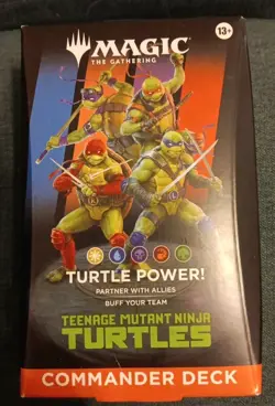 Commander Deck "Turtle Power" Teenage Mutant Ninja Turtles TMT MTG In Hand - Image 1