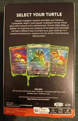 Commander Deck "Turtle Power" Teenage Mutant Ninja Turtles TMT MTG In Hand - Image 2