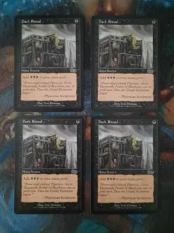 MTG Magic the Gathering - 4 x Dark Ritual (a playset!) - Urza's Saga - LP - Image 1
