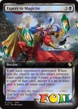 Espers to Magicite Extended Art 0114 MTG Commander FINAL FANTASY Rare NP Foil - Image 1