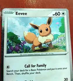 Pokemon Eevee 043 BLACK STAR Scarlet & Violet Promo Holo - Image 2
