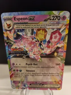 Pokemon: Espeon ex Stamped Prismatic Evolutions Promo 034/131 NM - Image 1