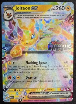 Jolteon EX - Prismatic Evolutions Stamped Promo Pokemon - NM - Image 1
