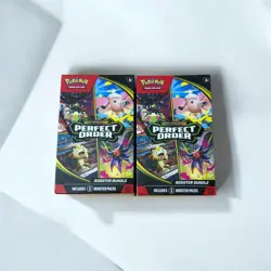 Pokemon TCG Mega Evolutions Perfect Order Booster Bundle (6 Packs) Brand New X2! - Image 1
