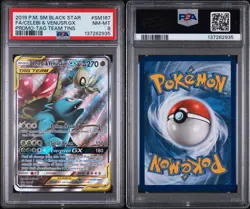 PSA 8 Celebi & Venusaur GX Tag Team Tins SM167 Black Star Promo 2019 Pokemon - Image 3