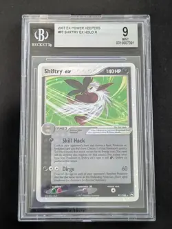 BGS 9 Shiftry ex Holo 97/108 Power Keepers Pokemon 2007 - Image 1