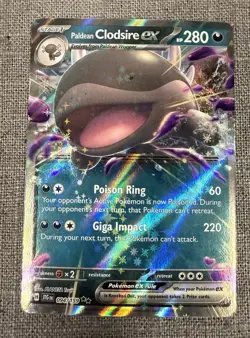 Paldean Clodsire ex 094/159 Pokemon Journey Together Double Rare Pokemon TCG - Image 1