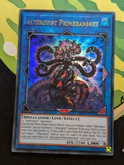 Yugioh Altergeist Primebanshee MP18-EN135 Ultra Rare 1st Edition - Image 1