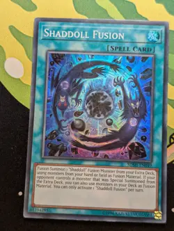 Yugioh Shaddoll Fusion SDSH-EN049 Super Rare- LP/Mod Played - Image 1