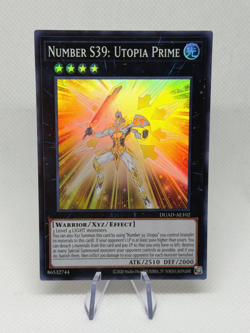 Number S39: Utopia Prime DUAD-AE102 Super Rare AE Near Mint YuGiOh Card - Image 1