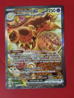 Dachsbun EX 169/142 Special Illustration Rare Stellar Crown Pokemon Card NM - Image 1