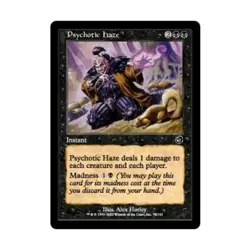WOTC MtG Torment Psychotic Haze (C) (Foil) NM - Image 1
