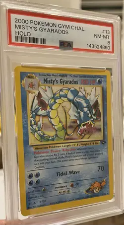 2000 Pokemon Misty's Gyarados Holo Rare Gym Challenge #13 PSA 8 NM-MT - Image 2